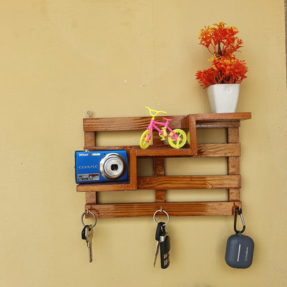 Wall Mount Wooden Mobile Holder (D-8)