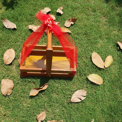 Wooden Gift Basket (D-2)