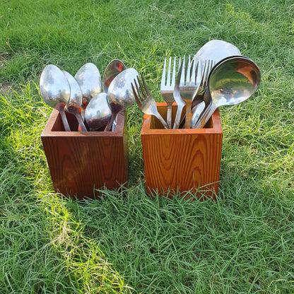 Wooden Spoon Holder (2Pieces)