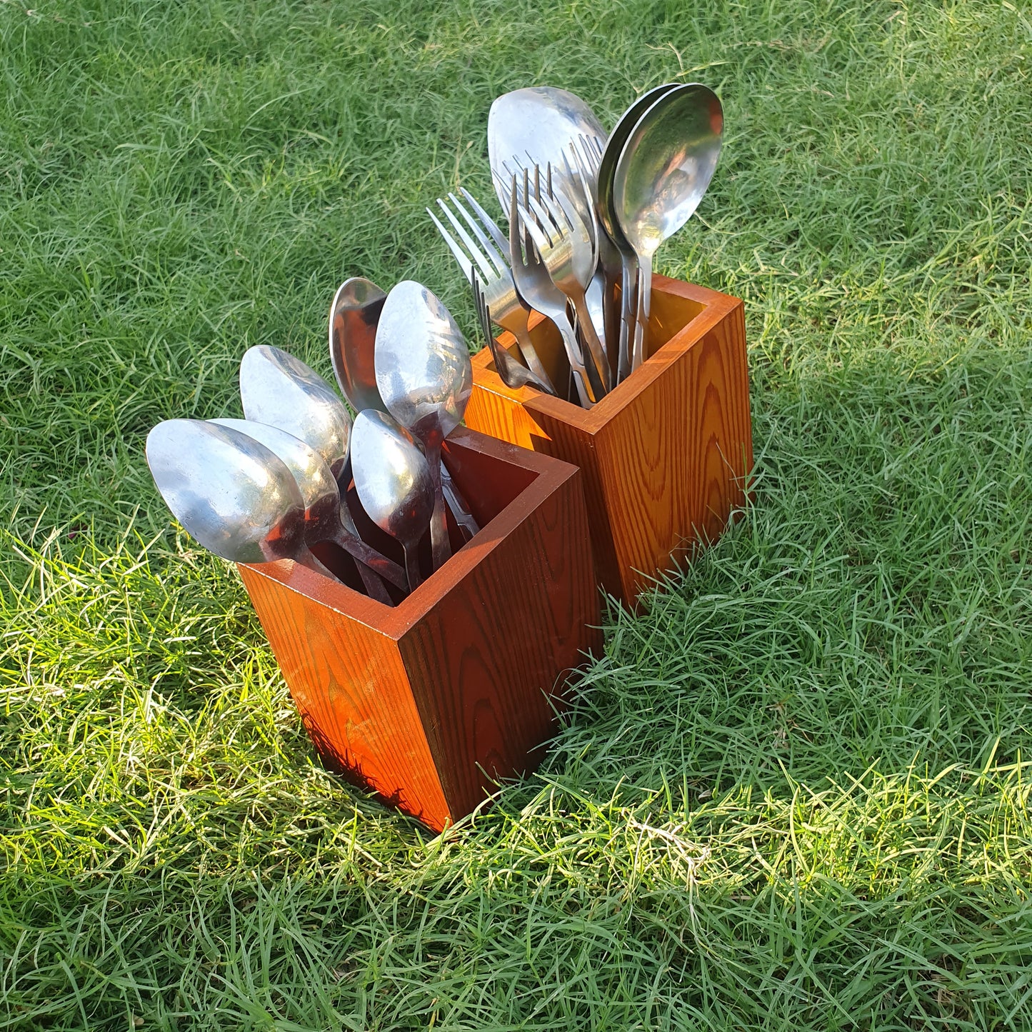 Wooden Spoon Holder (2Pieces)