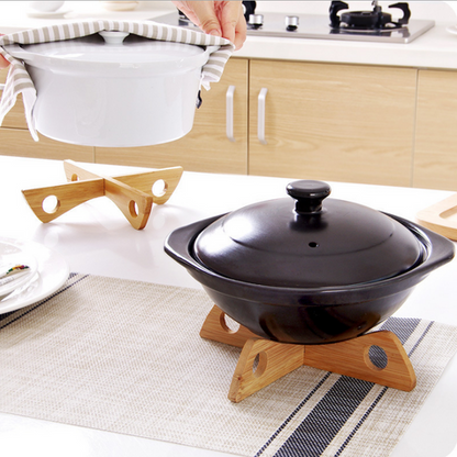 Wooden Heat Resistant Pan Table Mat