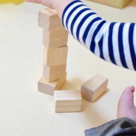 Wooden Block spiel & Holz Natural 38 pieces