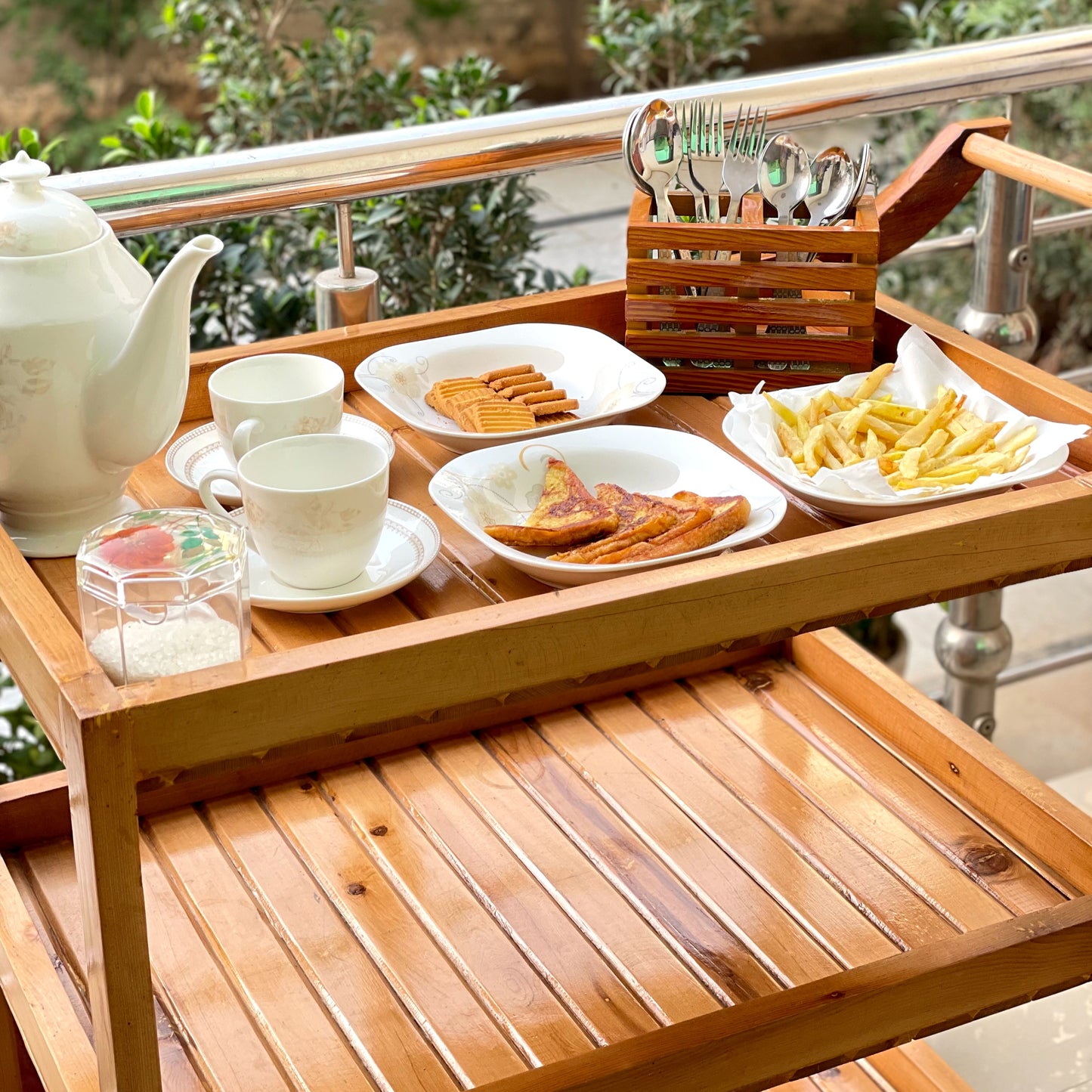 Wooden Spoon Holder