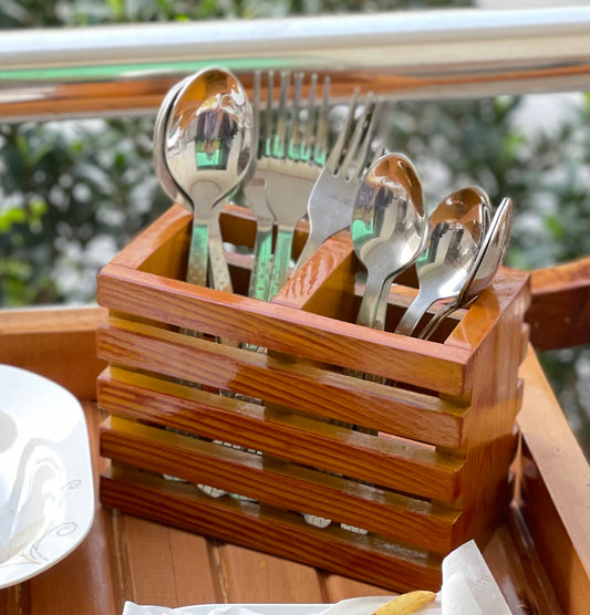 Wooden Spoon Holder