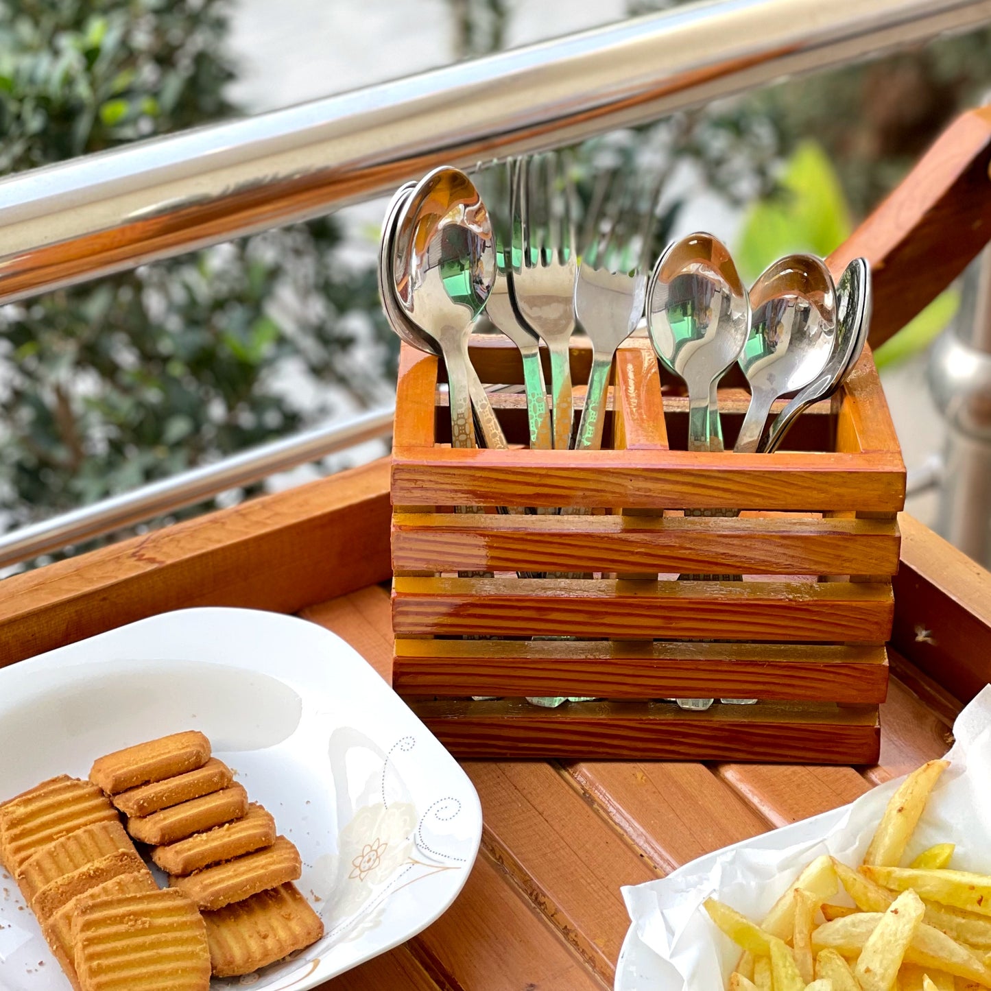 Wooden Spoon Holder