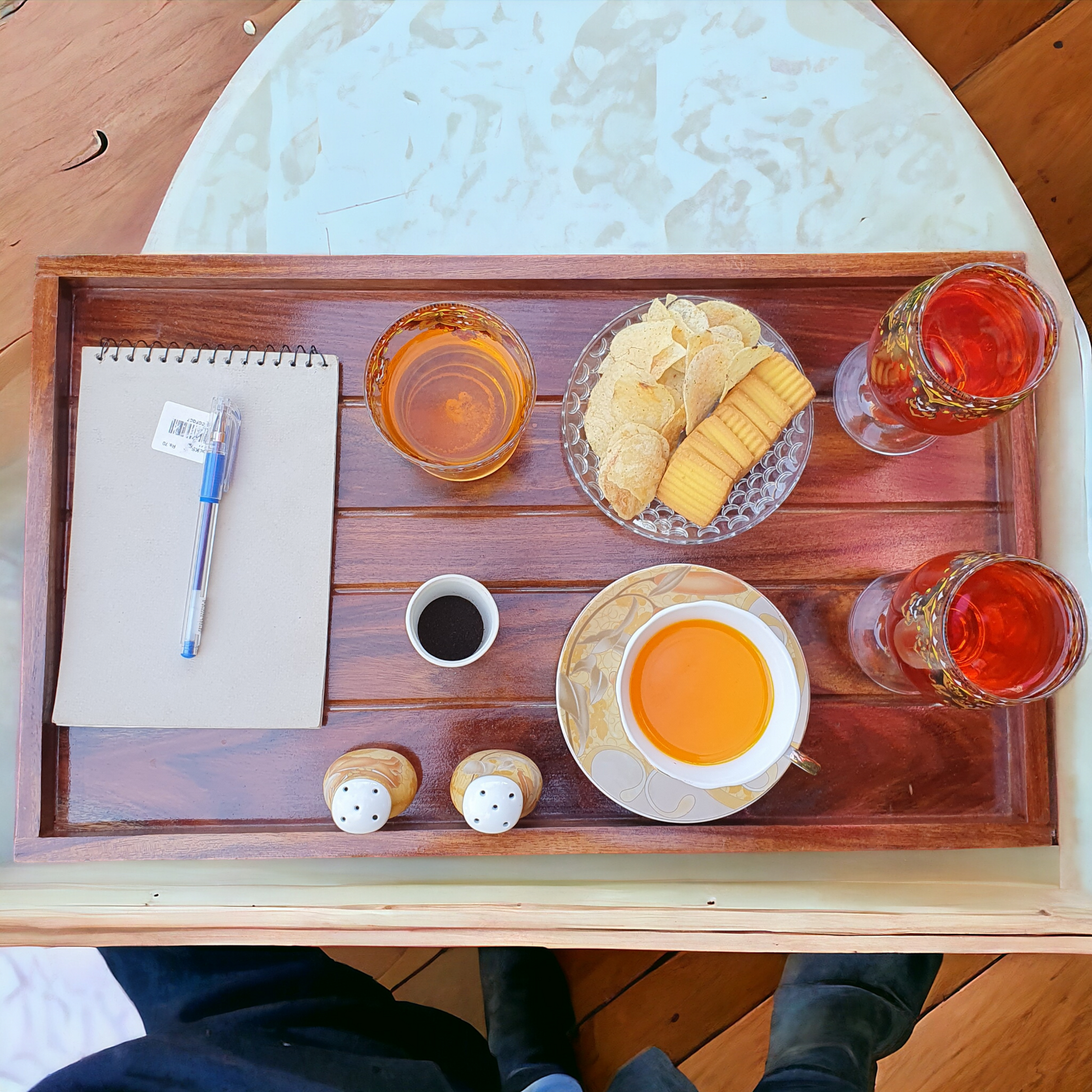 Bed Tray Wood Folding Bed Serving Tray Breakfast Table/ Laptop Table