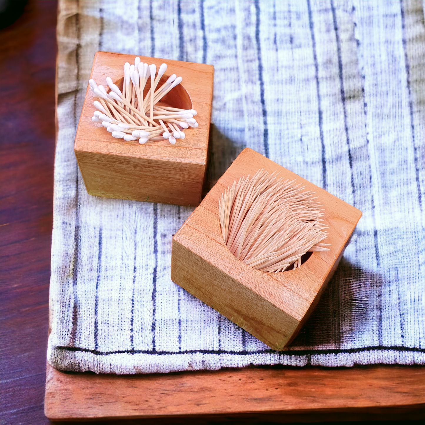 Wooden Toothpick Holder