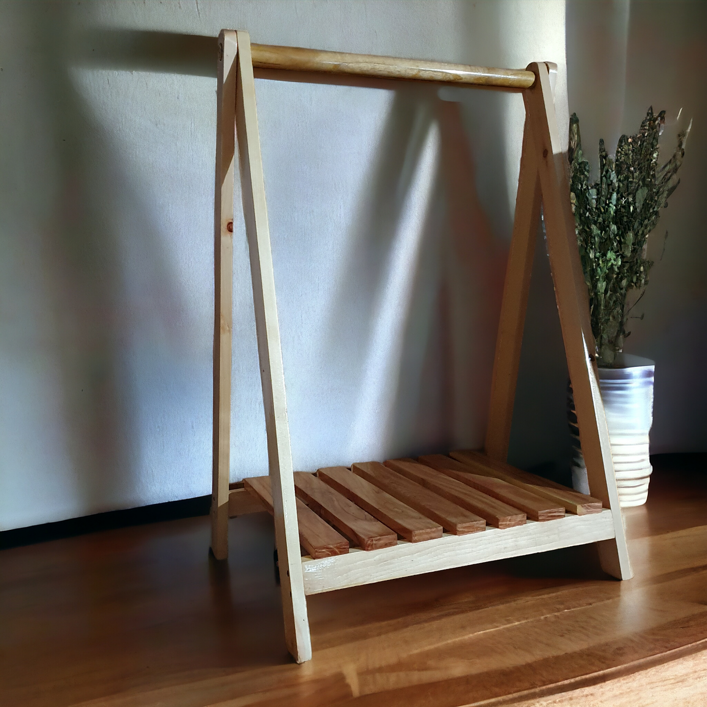 Wooden Baby Cloth Stand