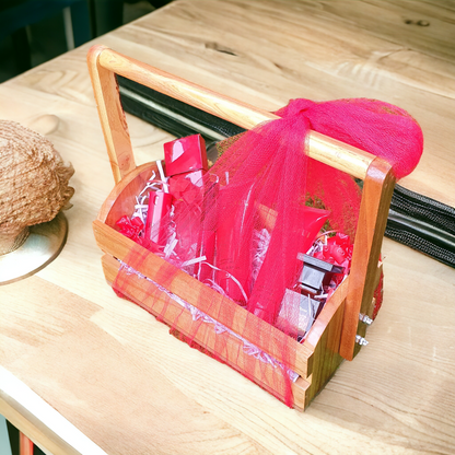 Wooden Gift Basket (D-4)