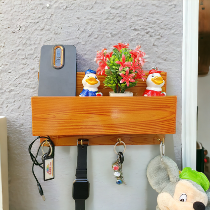 Wall Mount Wooden Mobile Holder (D-9)