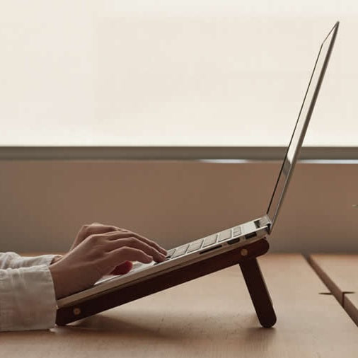 Wooden laptop Stand