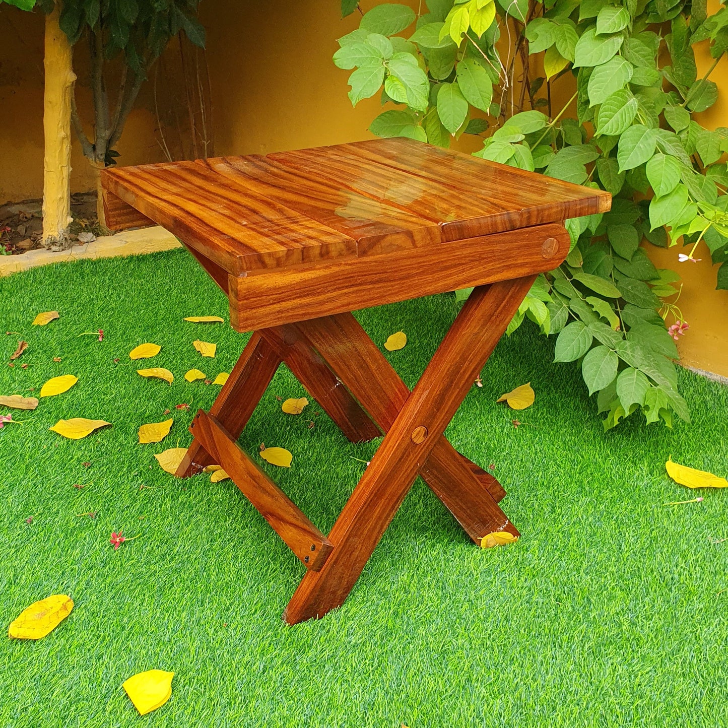 Wooden Folding Chair & Table