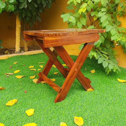 Wooden Folding Chair & Table