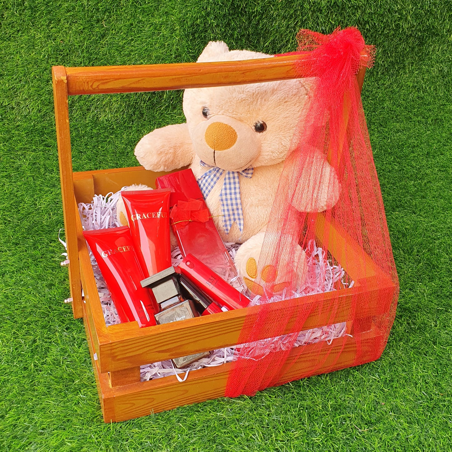 Wooden Gift Basket (D-1)