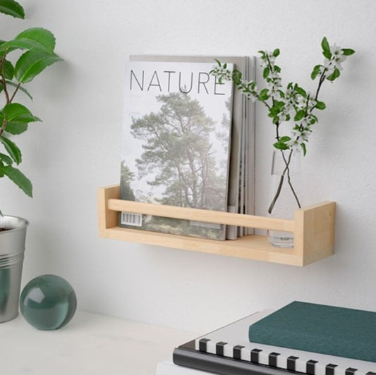 Wooden Bookshelf Wall Mounted