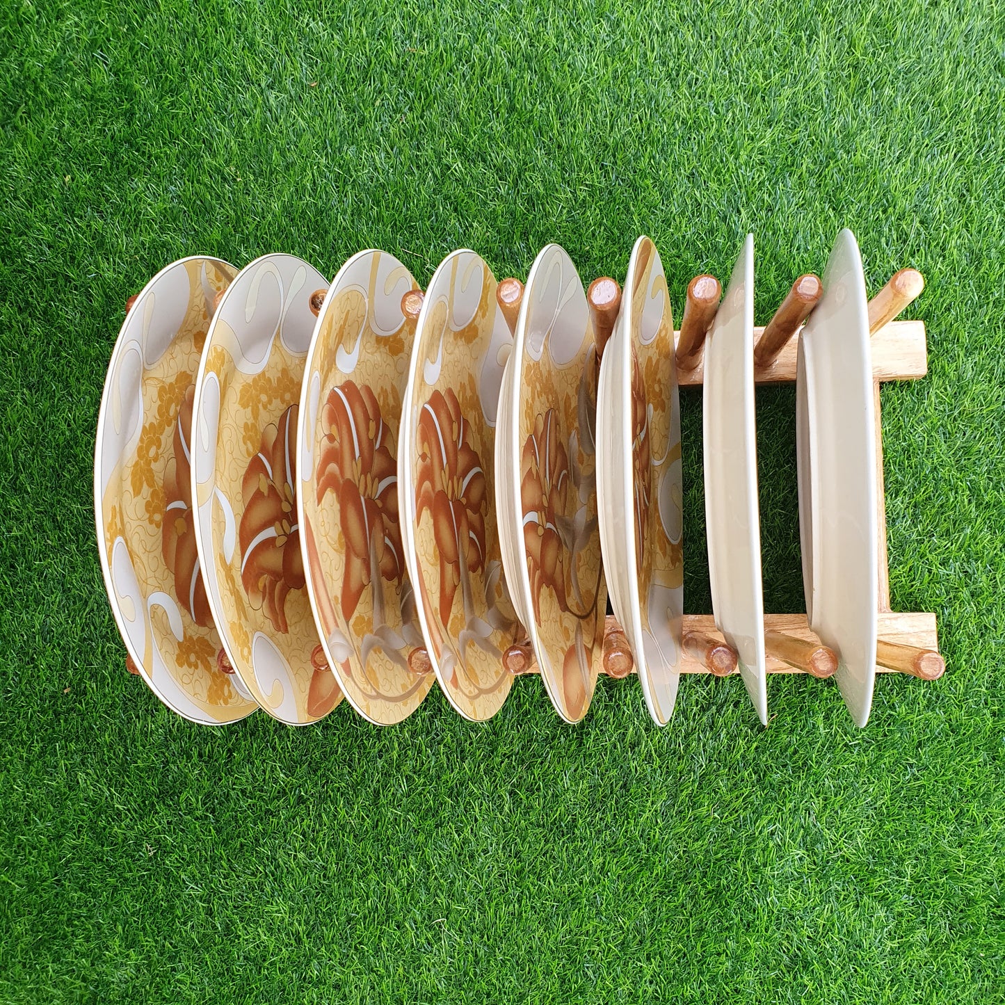 Wooden Plate Stand