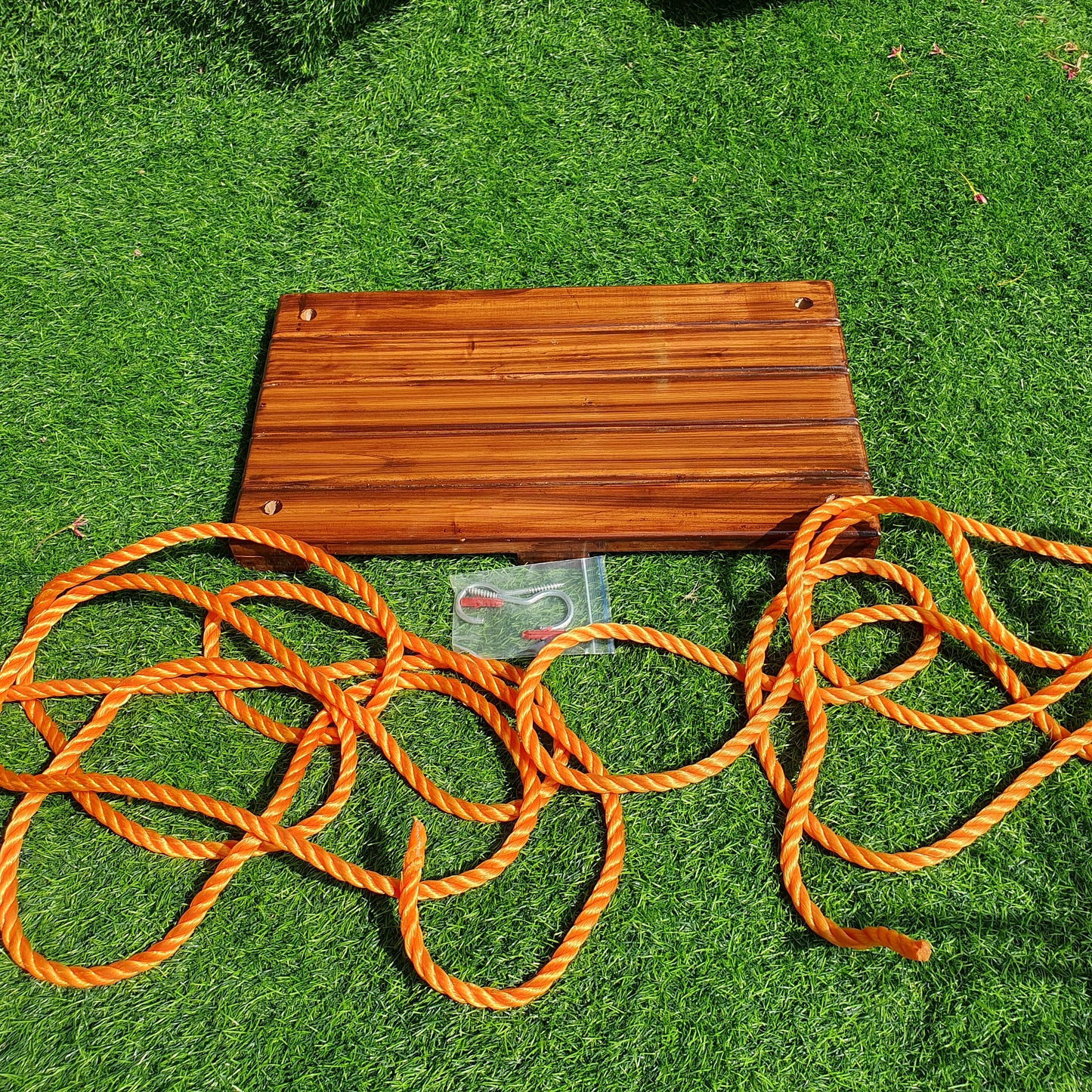 Wooden swing