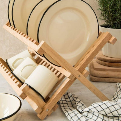 2-Tier Collapsible Dish Rack, Dish Drying Drainer