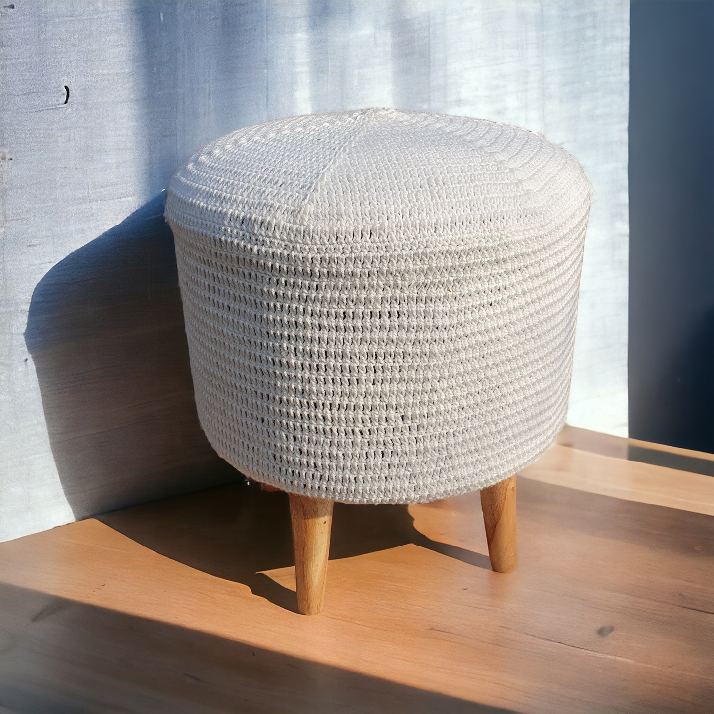 Modern crochet Stool