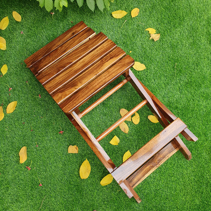 Wooden Folding Chair & Table