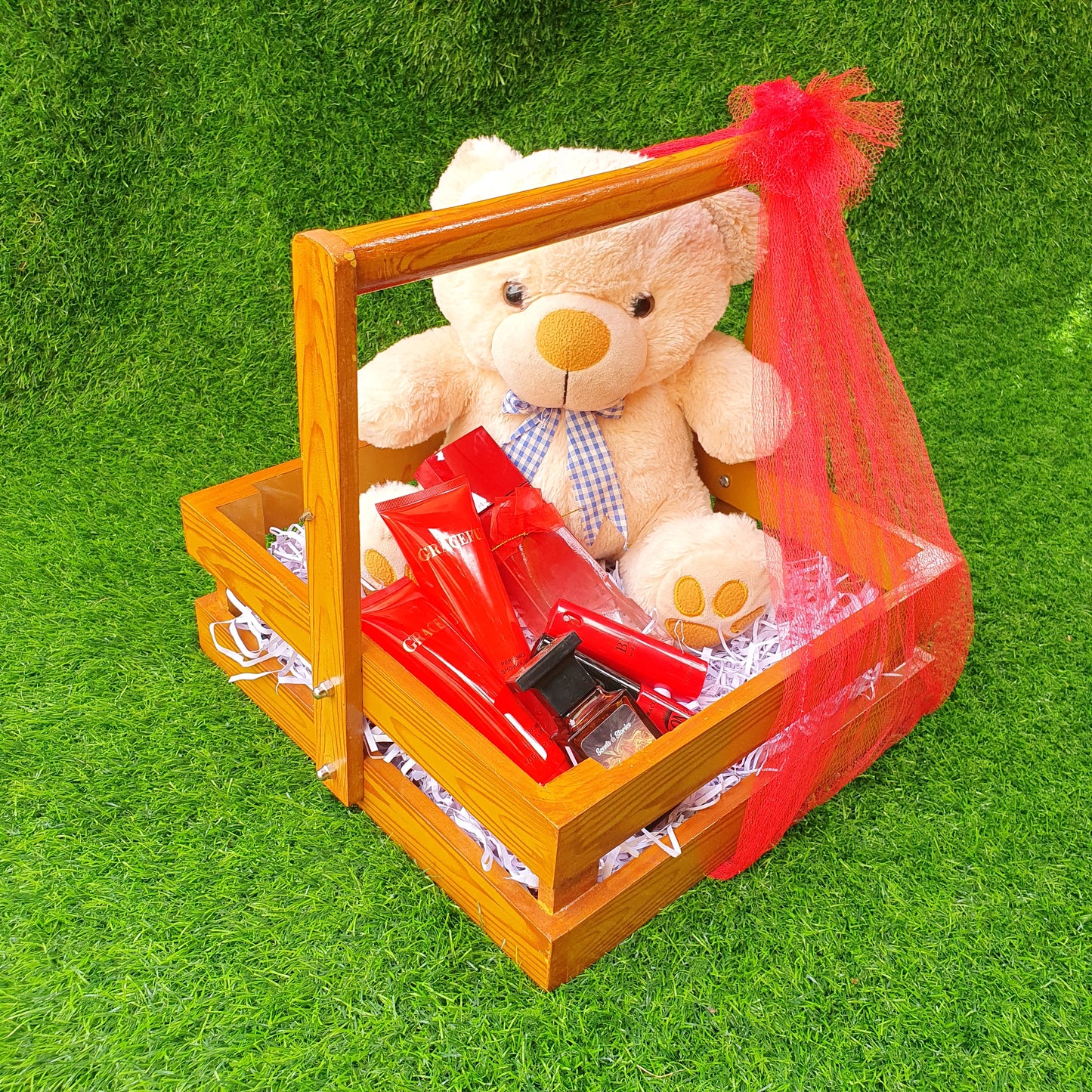 Wooden Gift Basket (D-1)