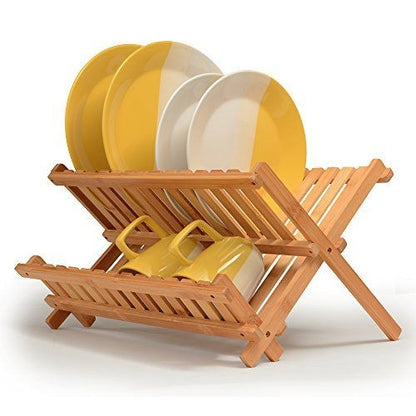2-Tier Collapsible Dish Rack, Dish Drying Drainer