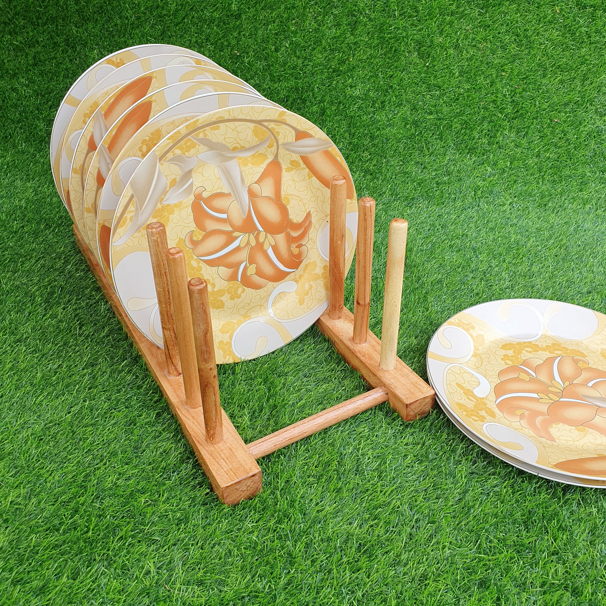 Wooden Plate Stand