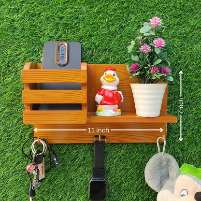 Wall Mount Wooden Mobile Holder (D-2)