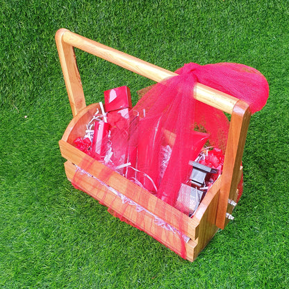 Wooden Gift Basket (D-4)