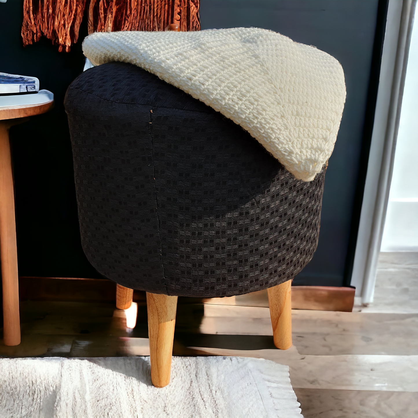 Modern crochet Stool