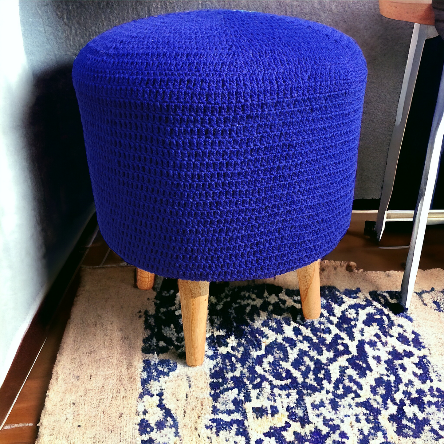 Modern crochet Stool