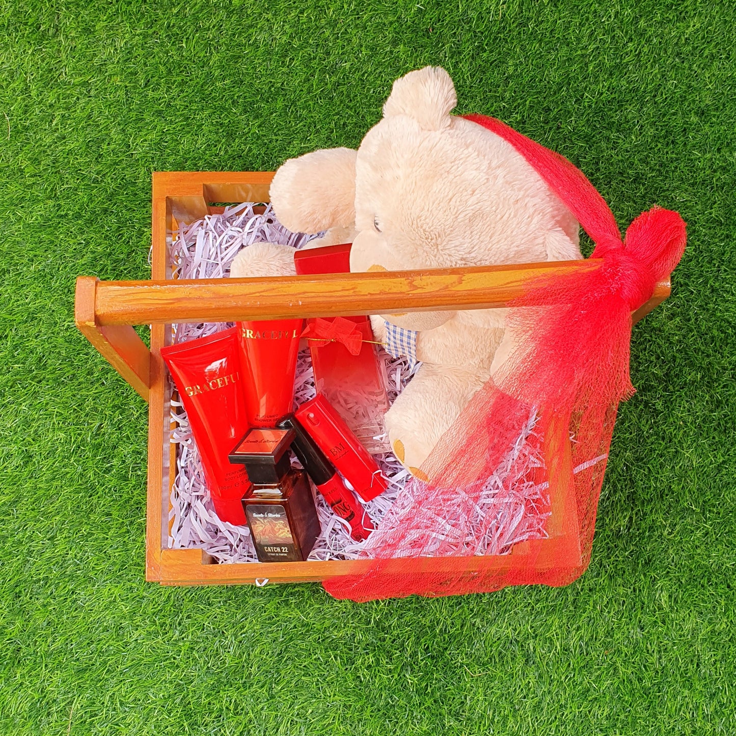 Wooden Gift Basket (D-1)