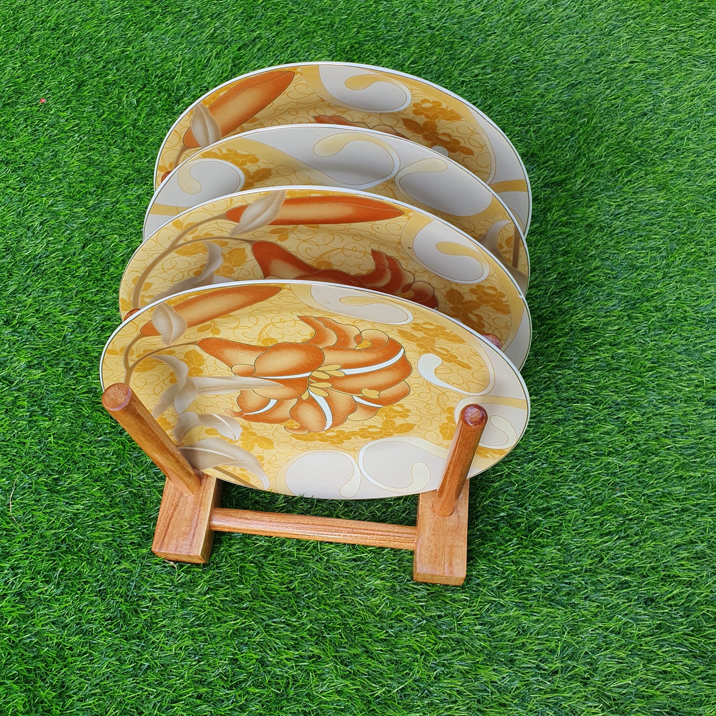 Wooden Plate Stand