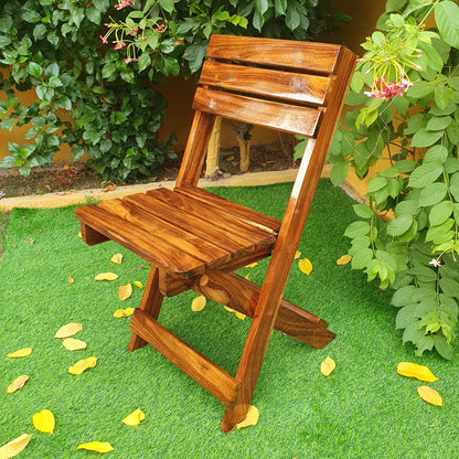 Wooden Folding Chair & Table