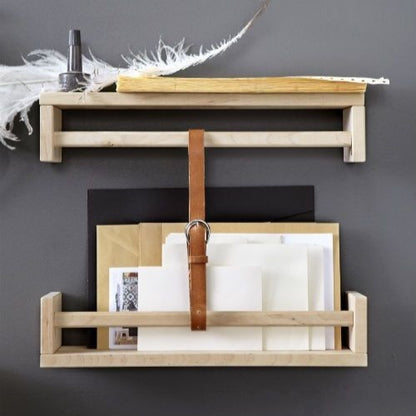 Wooden Bookshelf Wall Mounted