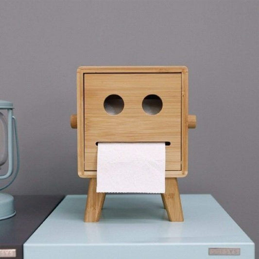 Wooden Square Tissue Box