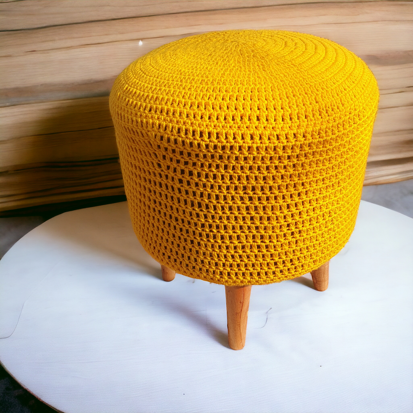 Modern crochet Stool