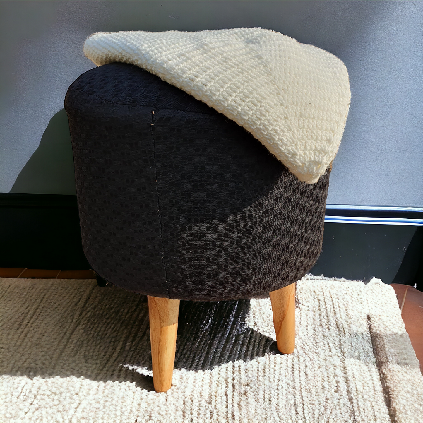 Modern crochet Stool