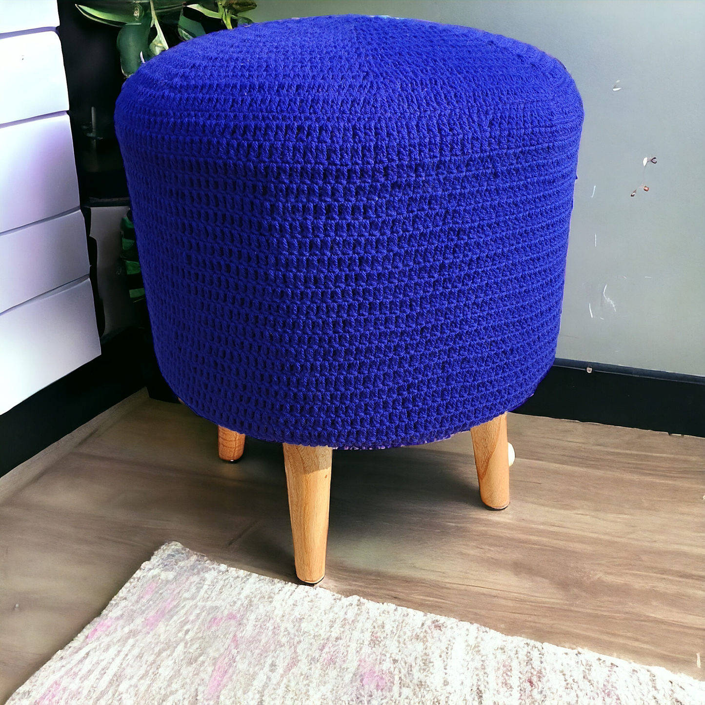 Modern crochet Stool