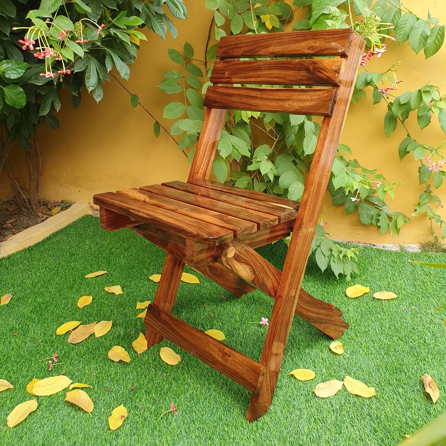 Wooden Folding Chair & Table