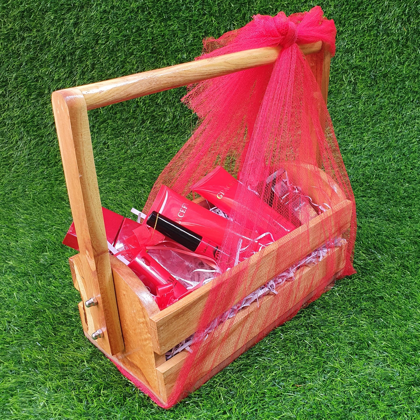 Wooden Gift Basket (D-4)