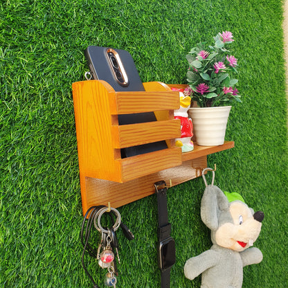 Wall Mount Wooden Mobile Holder (D-2)