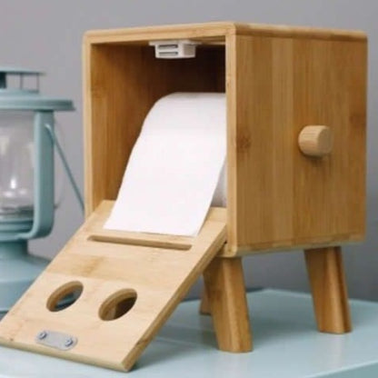 Wooden Square Tissue Box