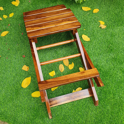 Wooden Folding Chair & Table