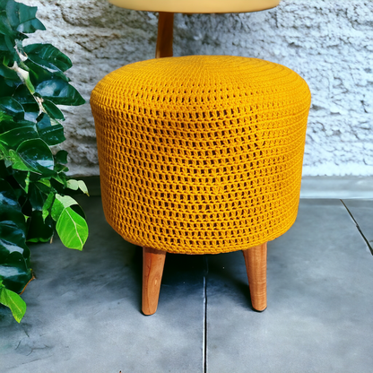 Modern crochet Stool