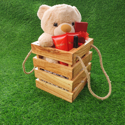 Wooden Gift Basket (D-3)