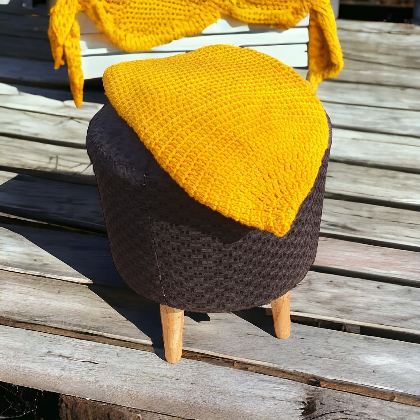 Modern crochet Stool