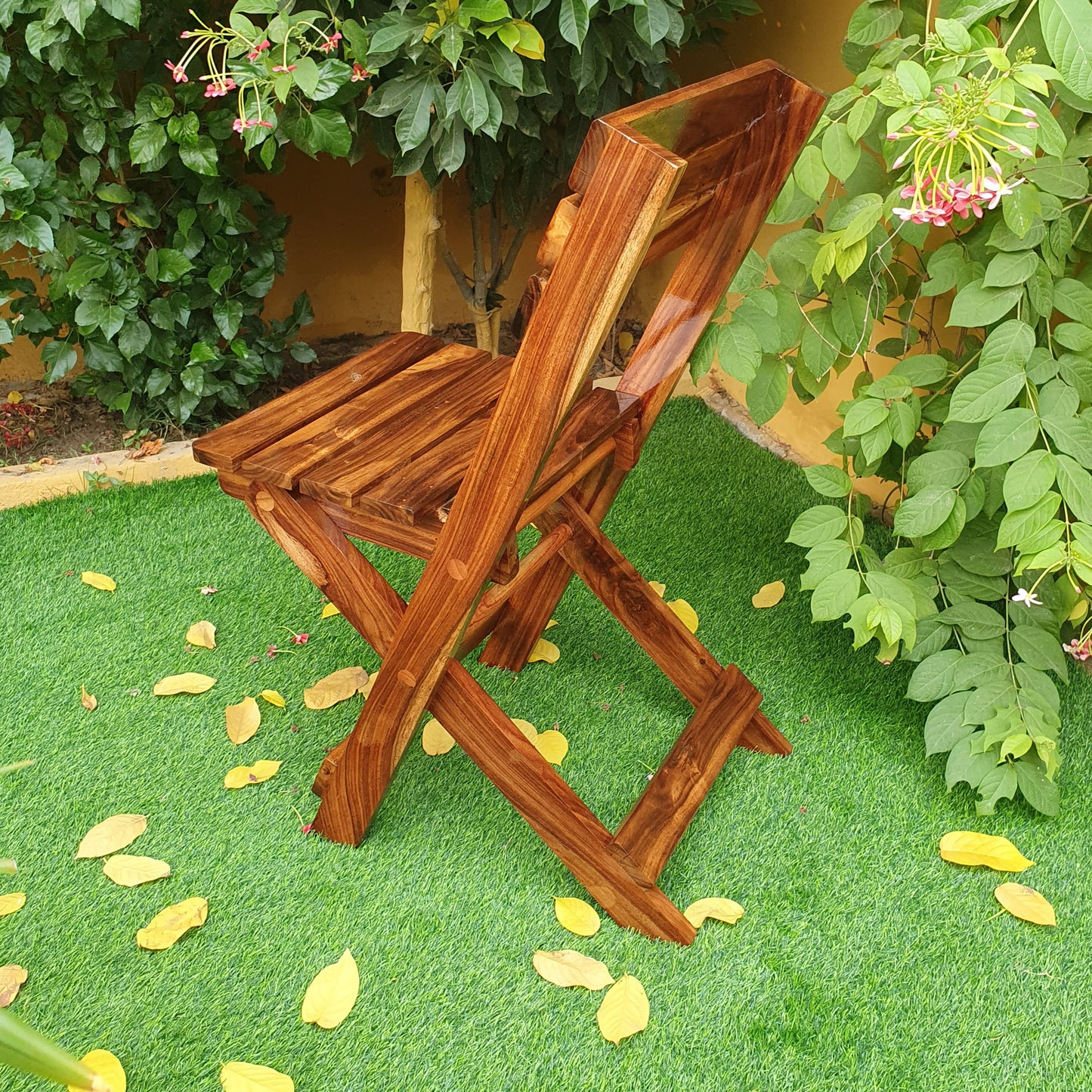 Wooden Folding Chair & Table