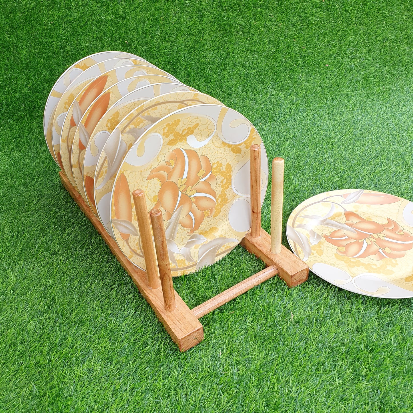 Wooden Plate Stand